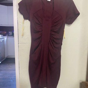 catherine malandrino   100% merino wool   sheath  dress   size p